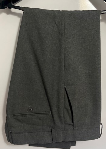 Gri Erkek Kemerli Normal Kesim Pantolon - Görsel 4