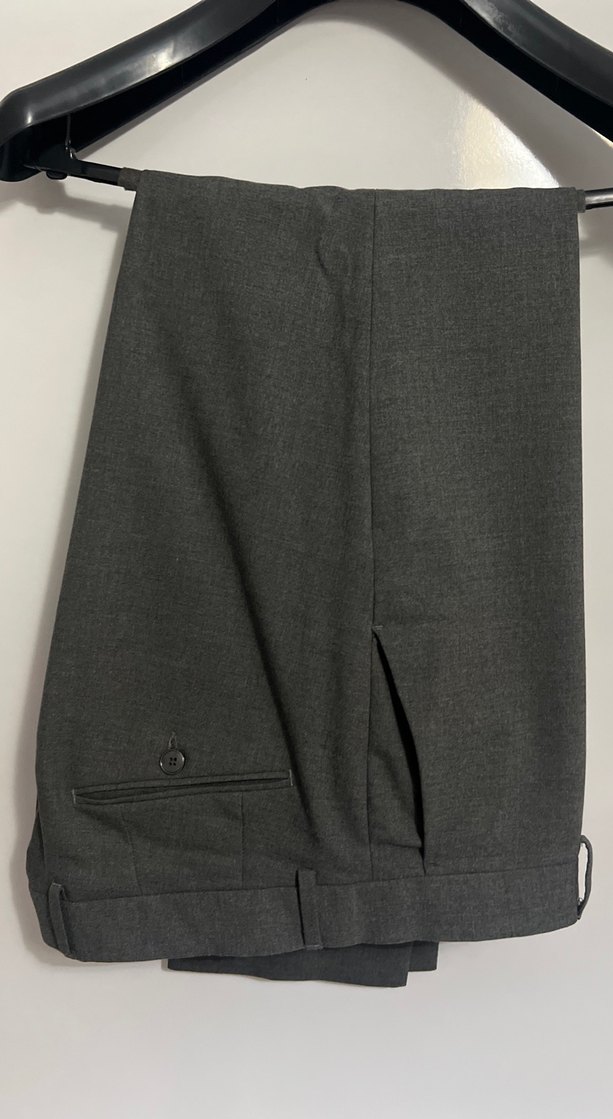 Gri Erkek Kemerli Normal Kesim Pantolon - Görsel 4