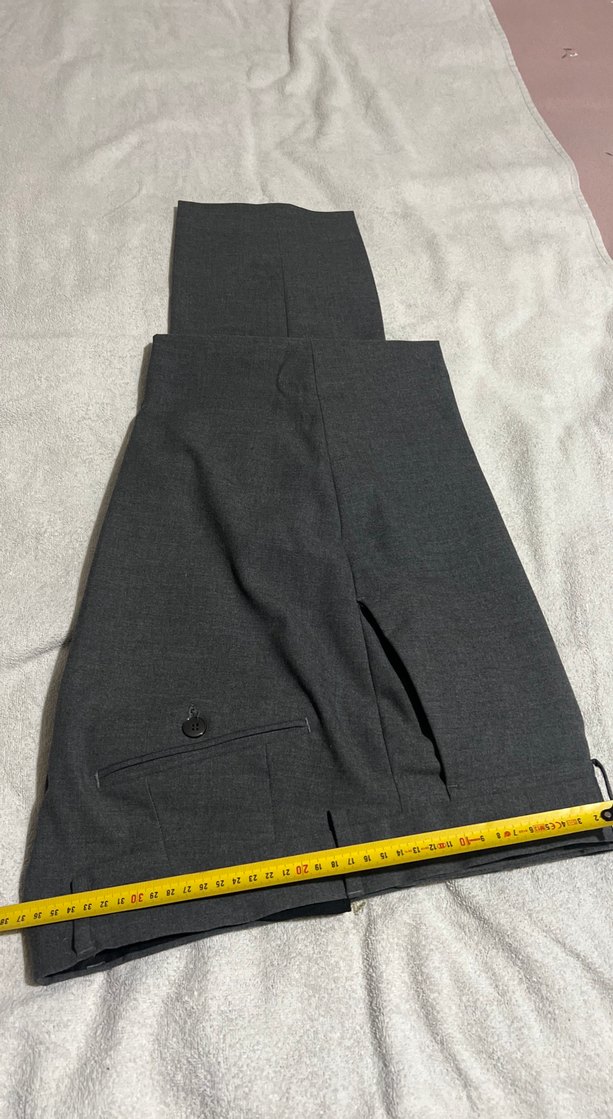 Gri Erkek Kemerli Normal Kesim Pantolon - Görsel 3