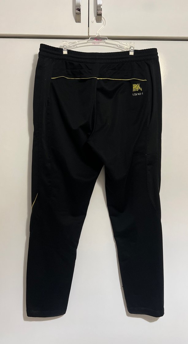 Erkek Siyah Fermuarlı Dar Kesim Eşofman Altı - Görsel 2