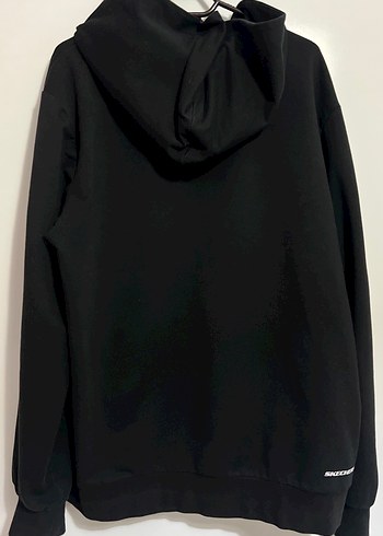 Skechers Siyah Kapüşonlu Fermuarlı Sweatshirt - Görsel 3