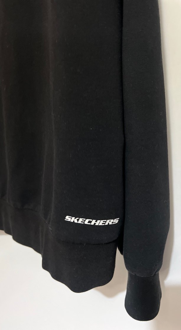 Skechers Siyah Kapüşonlu Fermuarlı Sweatshirt - Görsel 4