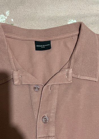 Pembe Düğmeli Erkek Polo Tişört - Görsel 3