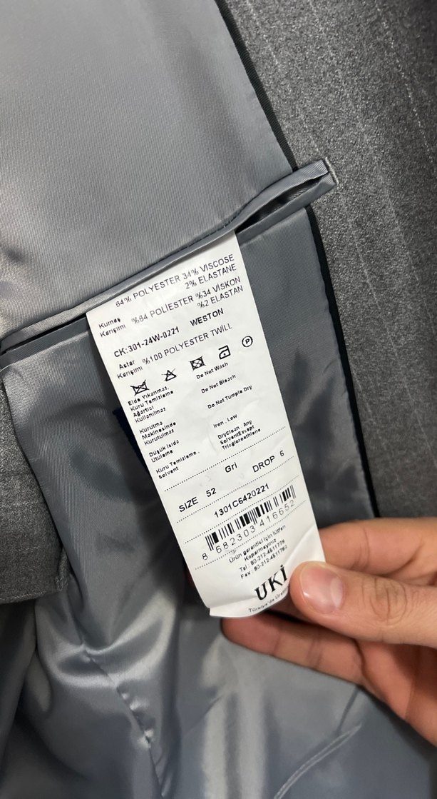 Gri Regular Fit Erkek Takım Elbise - Görsel 4