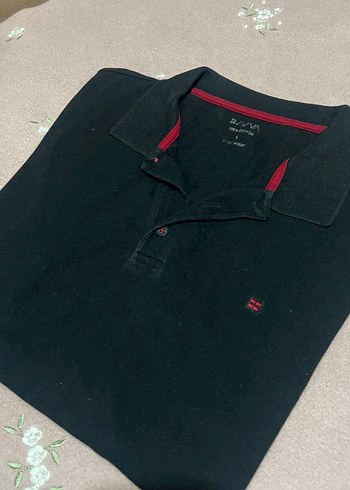 Erkek Siyah Kısa Kollu Polo Yaka Tişört - Görsel 2