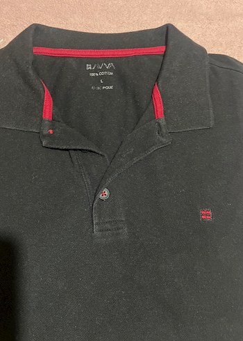 Erkek Siyah Kısa Kollu Polo Yaka Tişört - Görsel 3