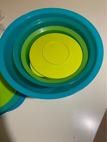  Beden çeşitli Renk Tupperware 5 li eko şet