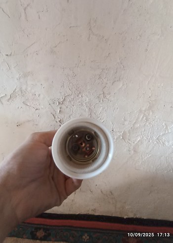 American Vintage Beyaz Tavan Lambası Aparatı