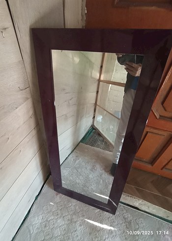 Bordo Renk Dikdörtgen Ayna