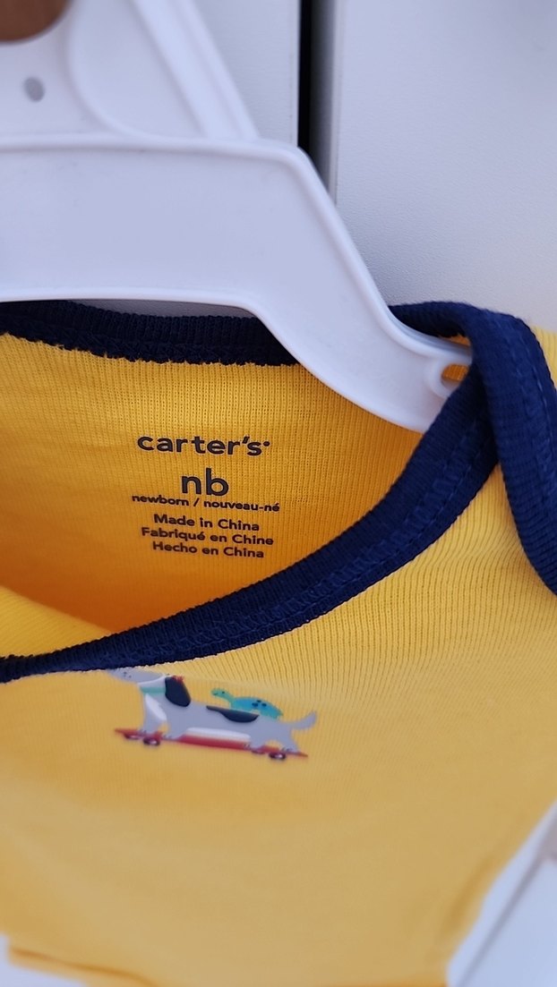 Sarı Baskılı Erkek Bebek Kısa Kollu Body - Görsel 2