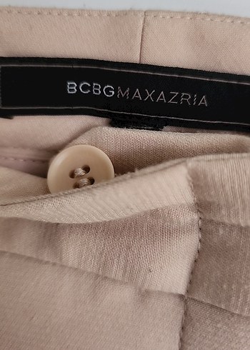 Bej Kadın Midi Kumaş Pantolon - Görsel 3