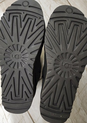 Gri Ugg Süet Kadın Dolgu Topuklu Bot - Görsel 5