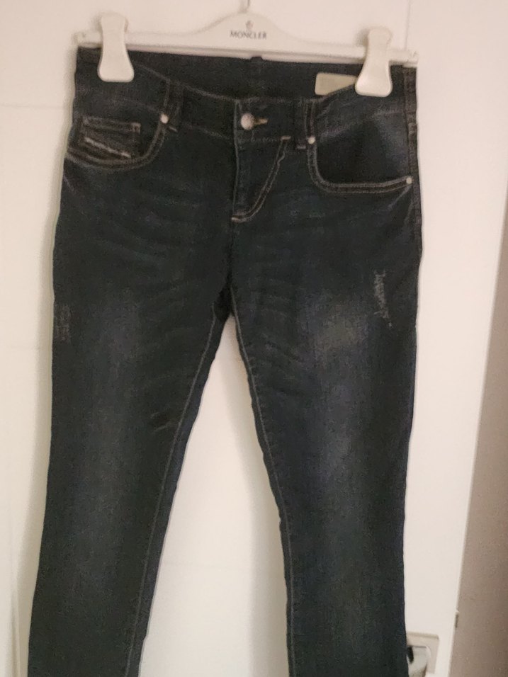 Diesel kid 14Y Lacivert Bel Detaylı Dar Kesim Jean - Görsel 2