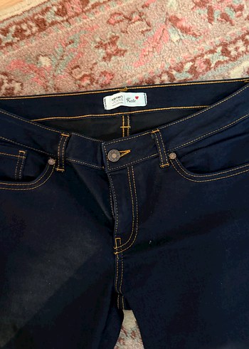 Lacivert Kadın Denim Jean Pantolon - Görsel 2