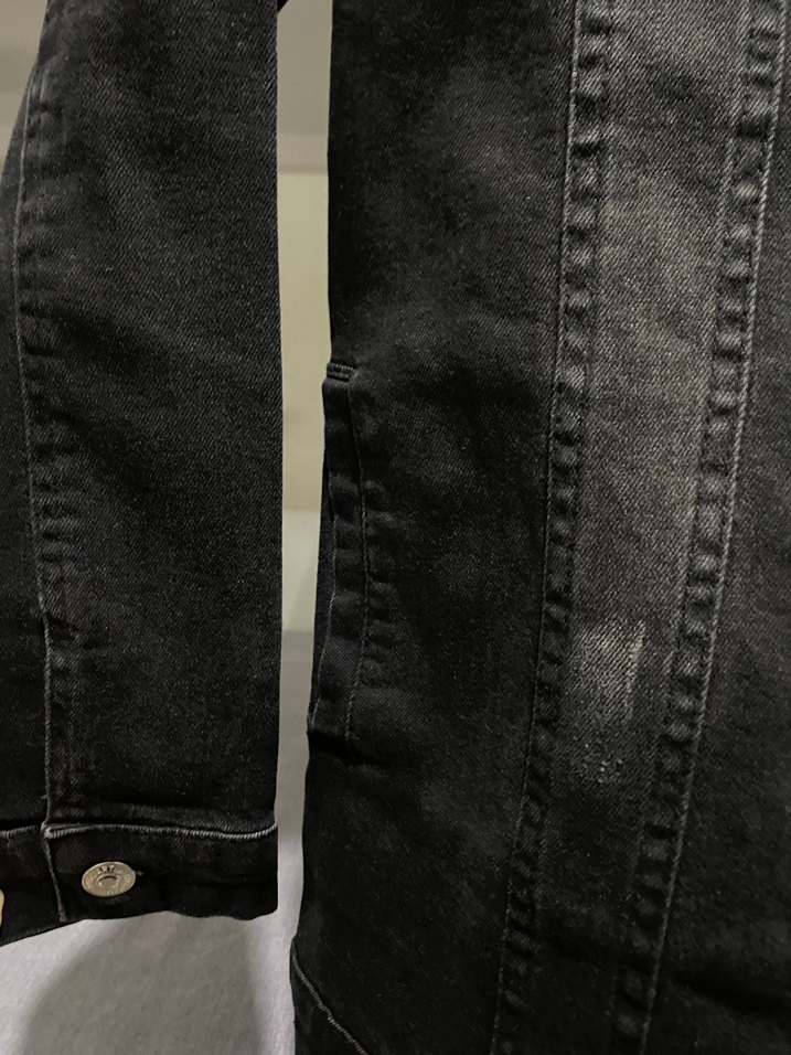 Siyah Düğmeli Denim Ceket - Görsel 3