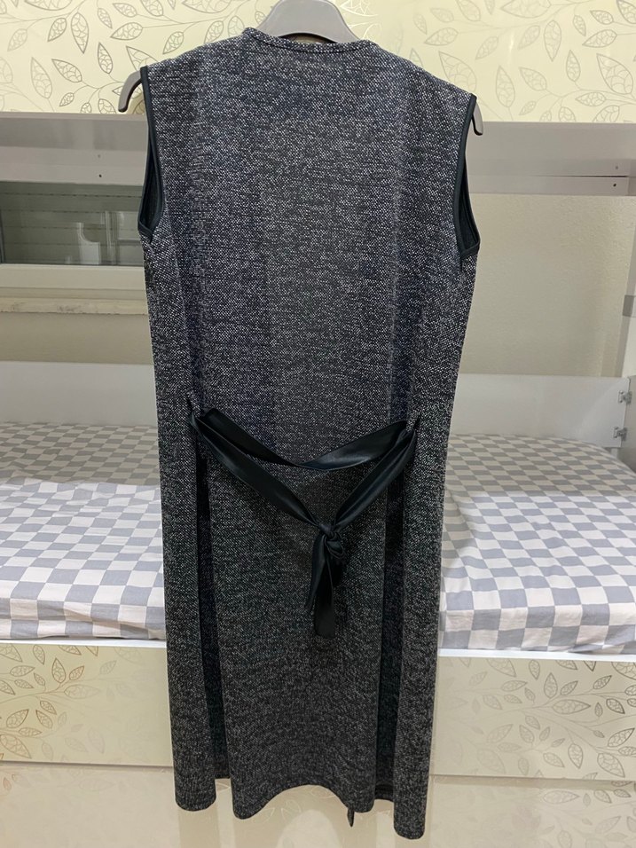 Uzun Triko Kadın Yelek - Görsel 3