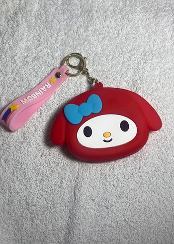 Kırmızı My Melody Fermuarlı Anahtarlık