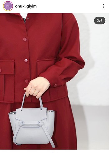 Bordo Uzun Salaş Elbise - Görsel 3