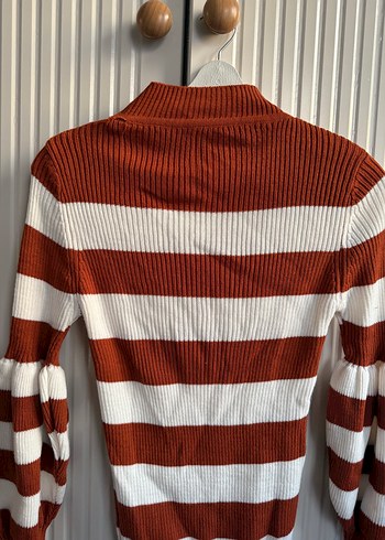 Kiremit renk kazak boğazlı - Görsel 2