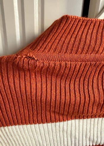 Kiremit renk kazak boğazlı - Görsel 3