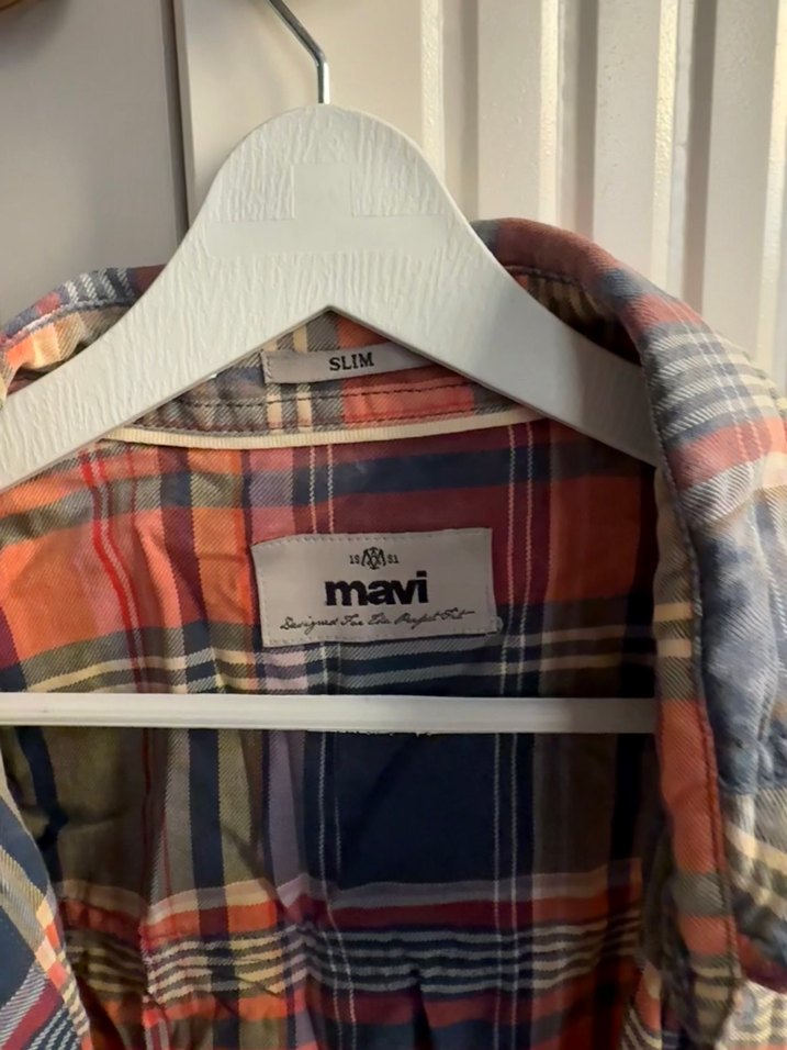 Düğmeli Çok Renkli Kadın Gömlek - Görsel 2