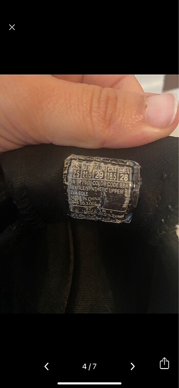 Skechers Siyah orjinal 29 numara skechers