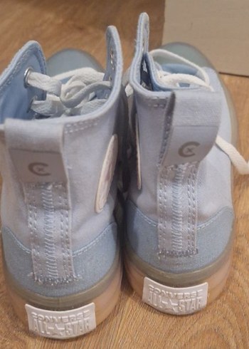 Mavi Gri Kadın Dolgu Topuklu Spor Ayakkabı - Görsel 3