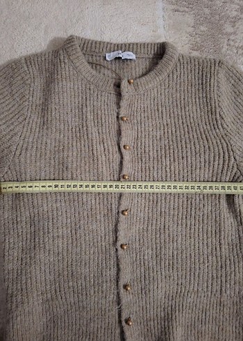 Bej Örgü Kadın Hırka - Görsel 2