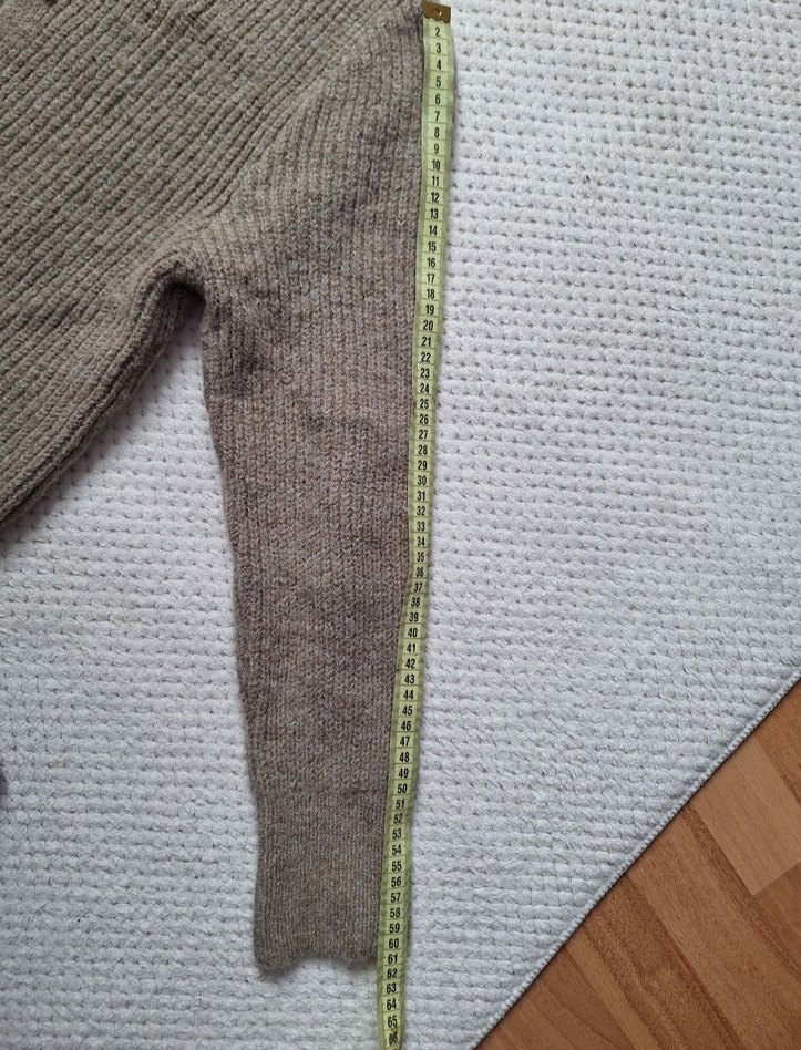 Bej Örgü Kadın Hırka - Görsel 4