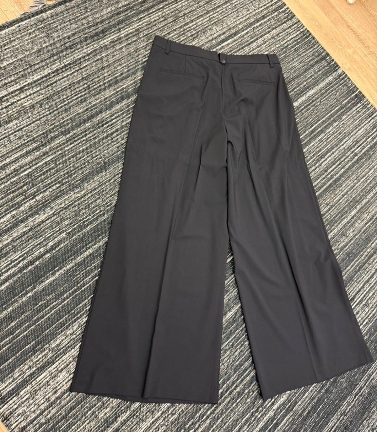 zara geniş paça kumaş pantolon - Görsel 2