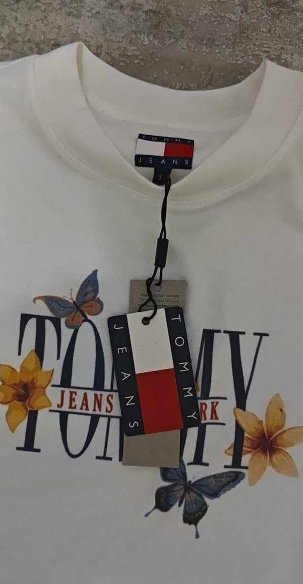 Tommy Beyaz Kız Çocuk Baskılı Tişört - Görsel 3