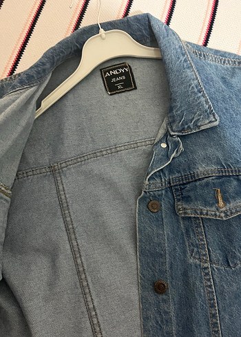 Düğmeli Mavi Kadın Denim Ceket - Görsel 2