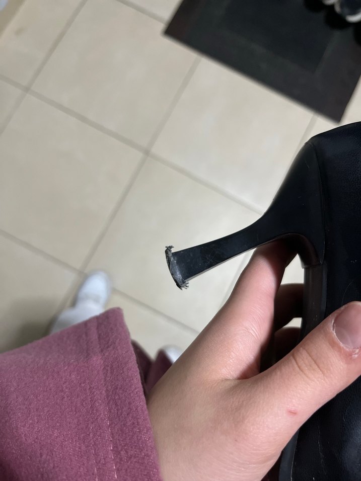 Siyah Deri Stiletto Topuklu Kadın Bot - Görsel 3