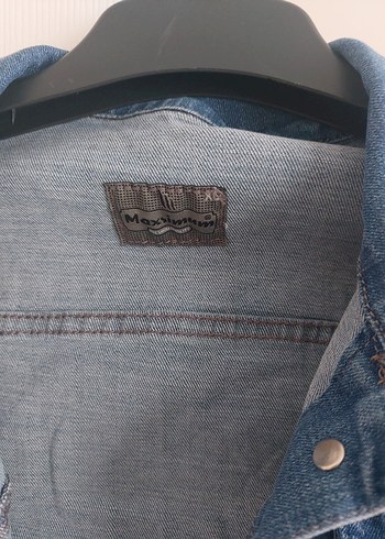 Düğmeli Kadın Mavi Kot Ceket - Görsel 2