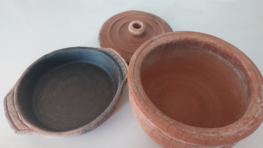 Kahverengi Toprak Kapaklı Saklama Kabı - Görsel 2