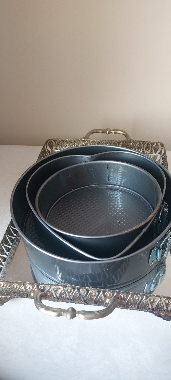 Gri Yuvarlak Kek Kalıbı Seti - Görsel 2