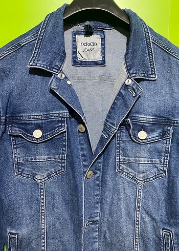 Defacto Düğmeli Mavi Denim Kadın Ceket
