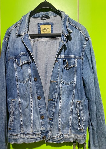 Defacto Mavi Düğmeli Kadın Denim Ceket