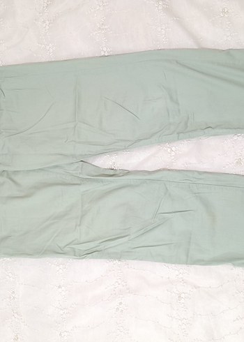 Düğmeli Pastel Keten Rahat Kesim erkek Pantolon - Görsel 2