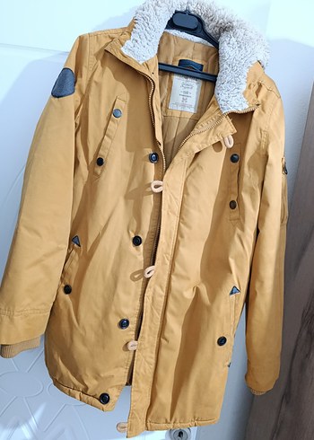 Düğmeli Sarı temiz genç mont - Görsel 2