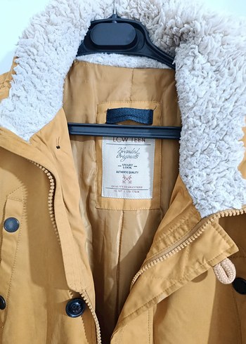 Düğmeli Sarı temiz genç mont - Görsel 4