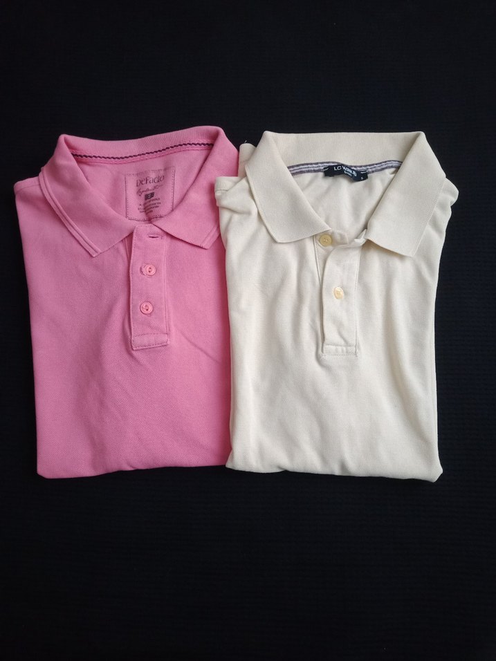 iki tişört tek fiyata Kısa Kollu Polo Yaka Erkek Tişört - Görsel 5