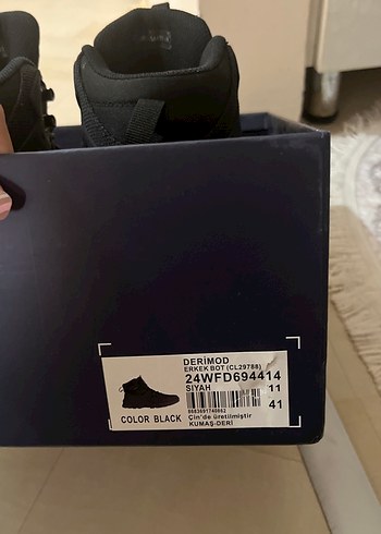 Siyah Erkek Outdoor Botları Velcro - Görsel 4