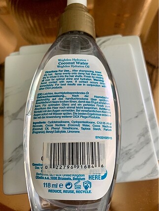 Organicera Organix coconut water saç serumu