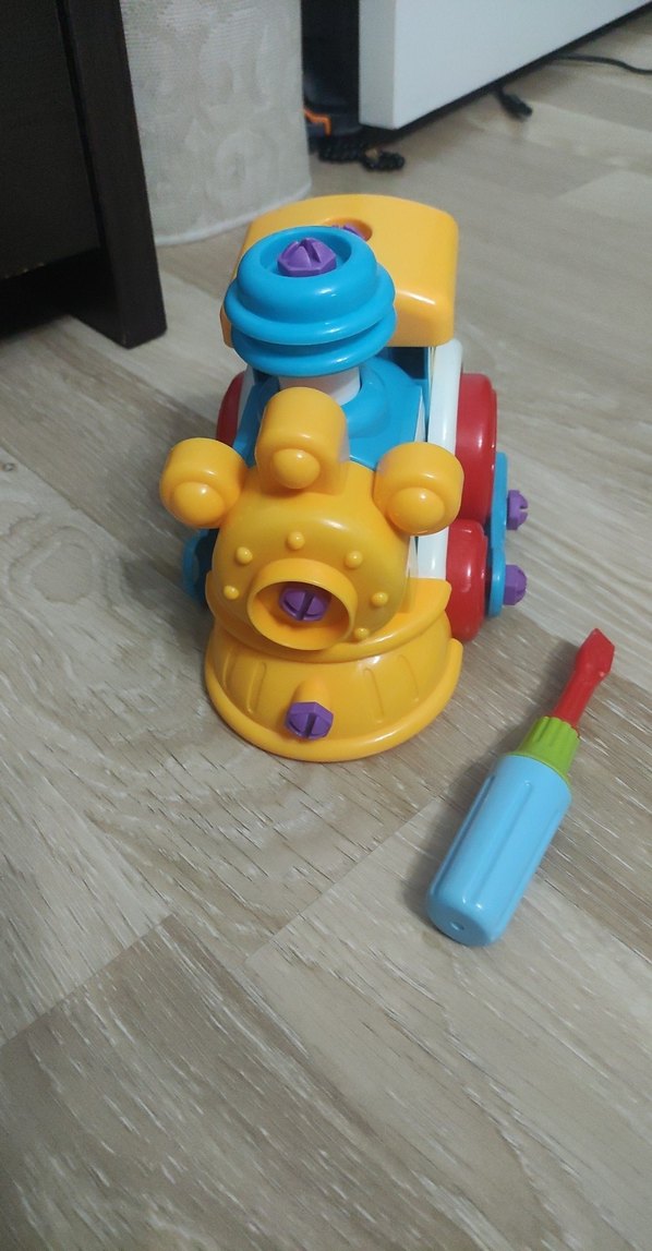 Renkli Plastik Oyuncak Tren - Görsel 2