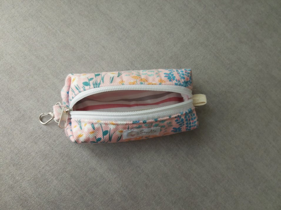 Pastel Pembe Renk Çiçek Baskılı Çok Amaçlı Organizer - Görsel 2