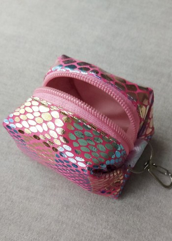 Fuya Hologramlı Fermuarlı Cüzdan& Anahtarlık& Çanta Aksesuarı - Görsel 7
