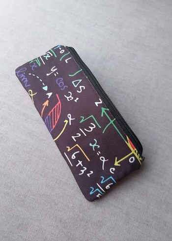 Matematik&Kimya Temalı Kalemlik/Organizer Çanta 2'li Set - Görsel 12