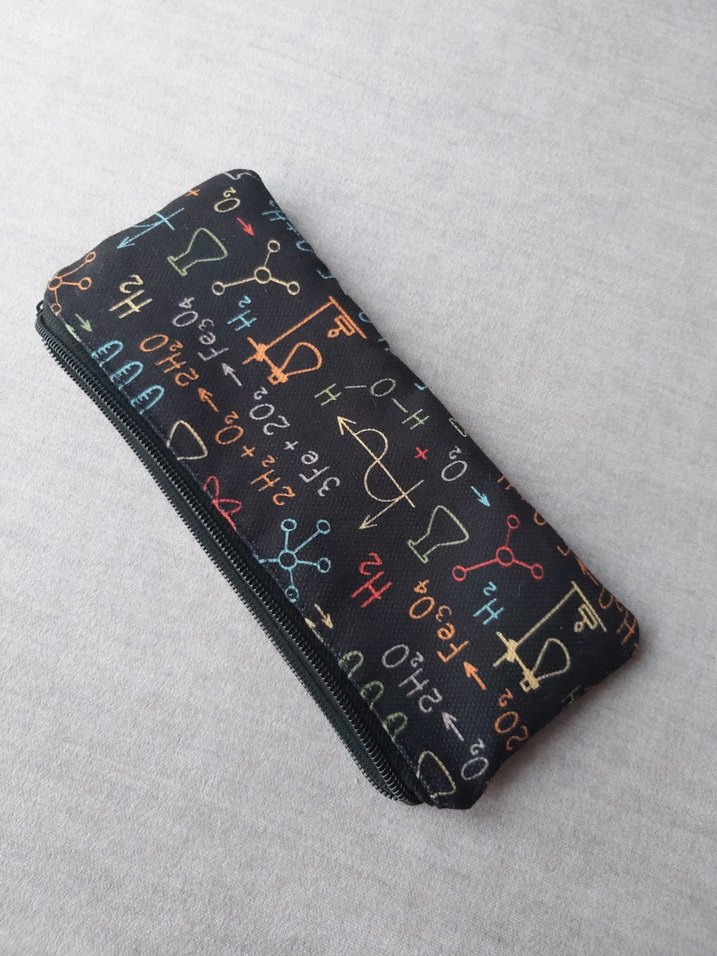 Matematik&Kimya Temalı Kalemlik/Organizer Çanta 2'li Set - Görsel 5
