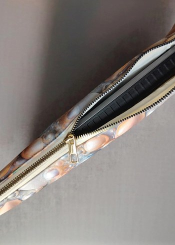 3D İnci Desenli Kadın Laptop & Evrak Çantası-Waterproof&Kapitone - Görsel 4